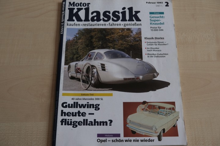 Deckblatt Motor Klassik (02/1992)